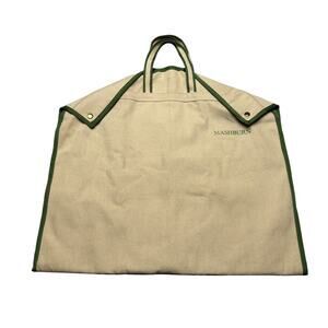 Sid Mashburn Garment Bag Folding Canvas Suit Travel Bag
